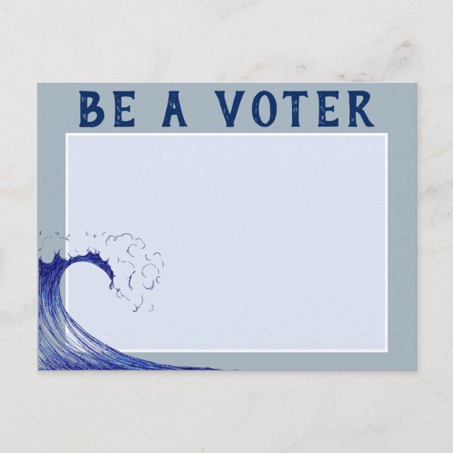 Election Reminder - BE A VOTER! Postcard (Front)