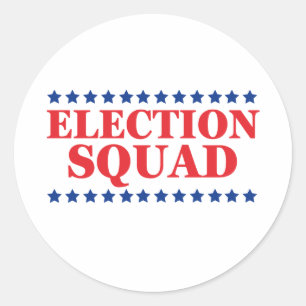 Election Squad Classic Round Sticker