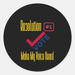 Election Usa - Voting - Voice Heard Sticker
