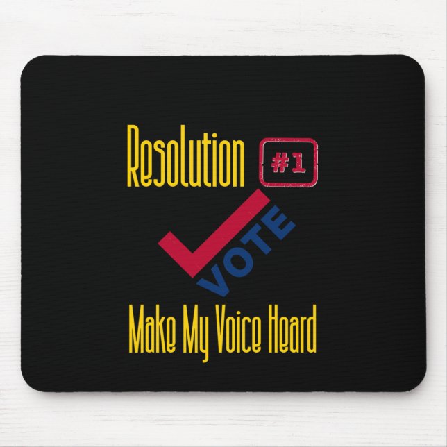 Election Usa - Voting - Voice Heard Sticker  Mouse Pad (Front)