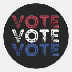 election voting 2024 classic round sticker