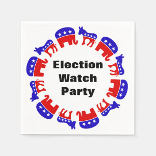 Election Watch Party Napkin
