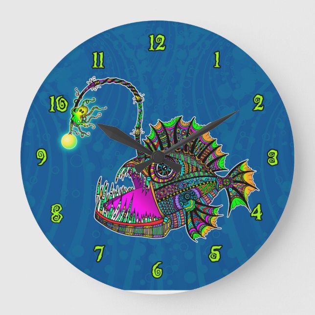 Electric Angler Fish Clock (Front)