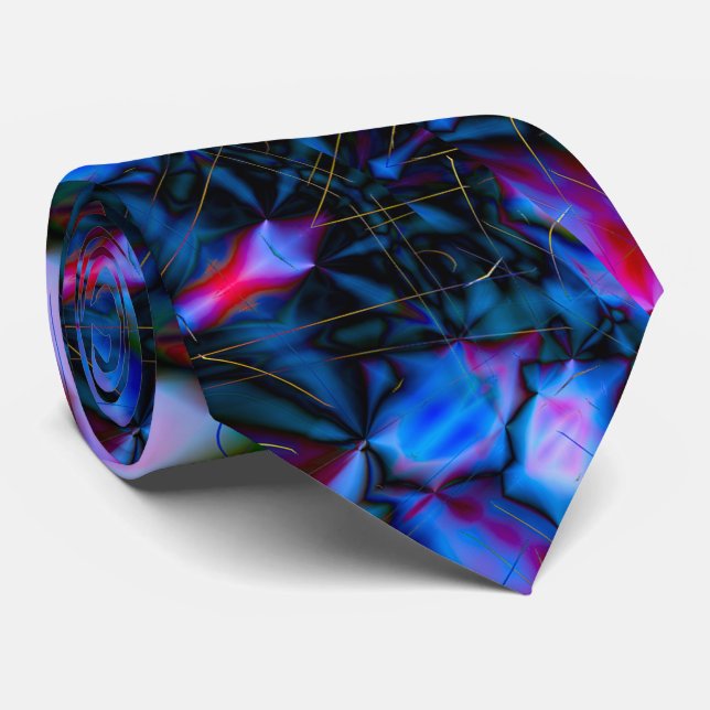 Electric Aurora Festive Tie (Rolled)