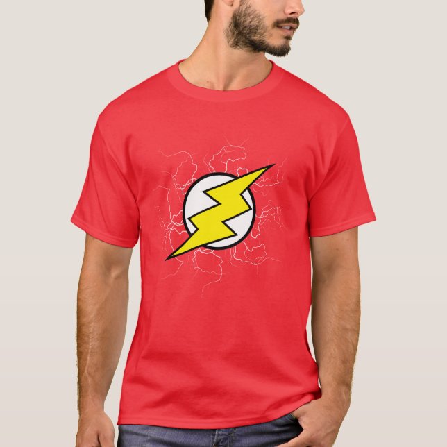 Electric Ball Light Effect Design T-Shirt (Front)
