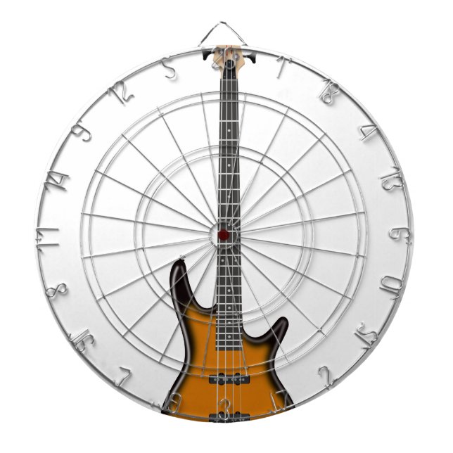 Electric Bass Guitar Dartboard (Front)