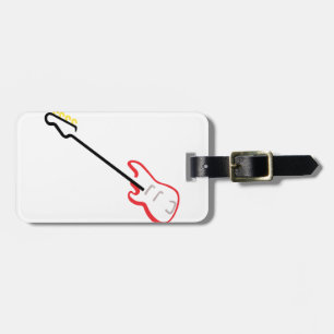 Electric Bass Guitar Luggage Tag