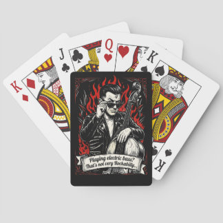 Electric Bass? That's not very rockabilly. Playing Cards