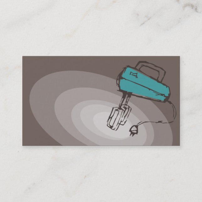 electric beaters mixer baking cooking business car business card (Front)