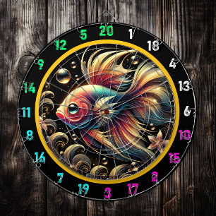 Electric Betta Burst Dartboard Fun