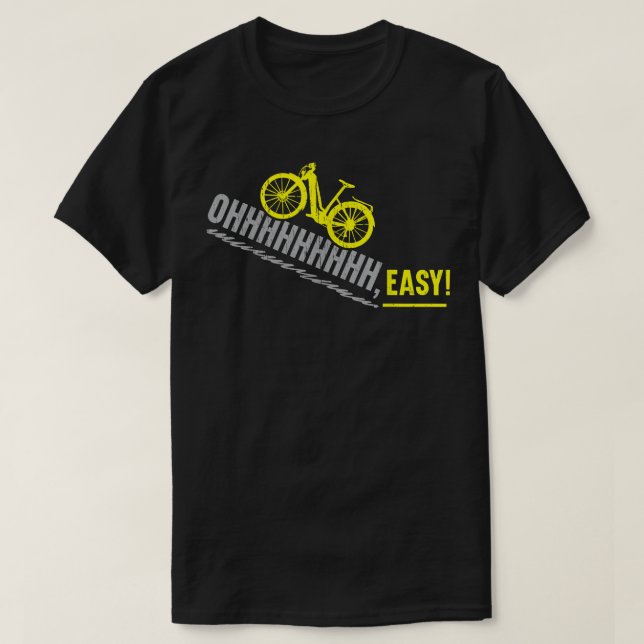 Electric Bicycle E-Bike Ride Bike Lover Bicycling  T-Shirt (Design Front)