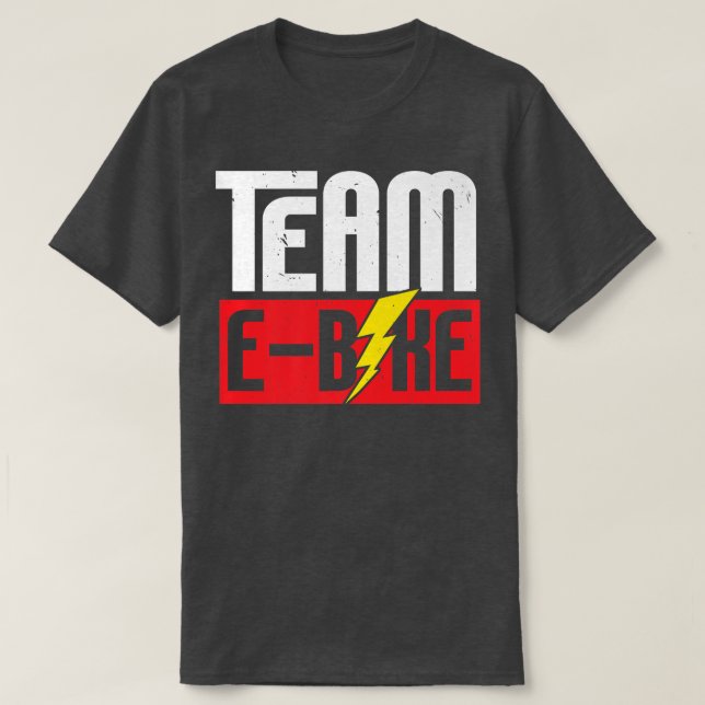 Electric Bicycle E-Bike Ride Bike Lover Bicycling  T-Shirt (Design Front)