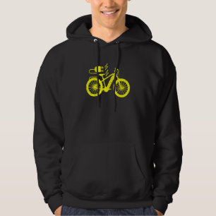 Electric Bike E Bike Ebike Bicycle Silhouette Hoodie
