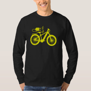 Electric Bike E Bike Ebike Bicycle Silhouette T-Shirt