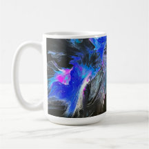 Electric Bloom Abstract Coffee Mug