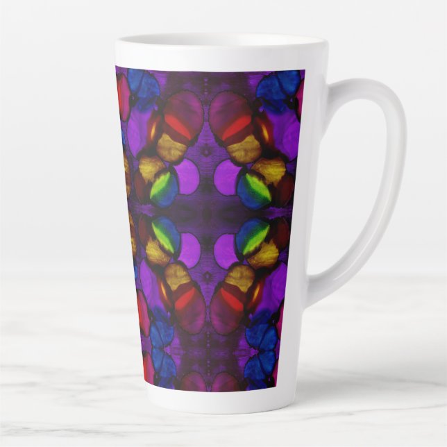 Electric Bloom Latte Mug (Right)