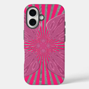 Electric Bloom Wings: A Vividly Edgy & Beautiful iPhone 16 Case