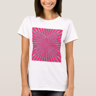 Electric Bloom Wings: A Vividly Edgy & Beautiful T-Shirt