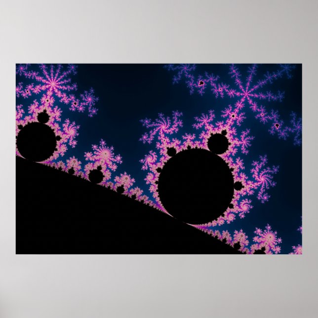 Electric Blossom - Fractal Poster (Front)