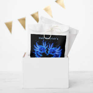 Electric Blue Axolotl Boy Birthday Party Favour Bag