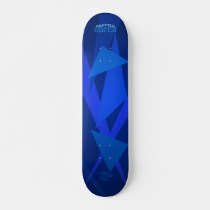 Electric Blue Brattle Bored Skateboard