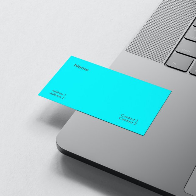 electric blue business card (Creator Uploaded)