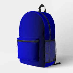 Electric Blue Car Mats Printed Backpack