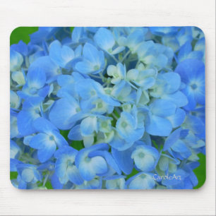 Electric Blue Hydrangeas Mouse Pad