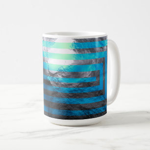 Electric Blue Labyrinth Coffee Mug