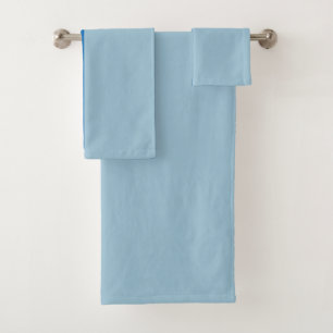 Electric Blue Lemonade and Aquamarine Duo Tone Bath Towel Set