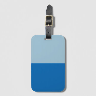 Electric Blue Lemonade and Aquamarine Duo Tone Luggage Tag