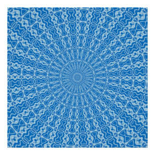 Electric Blue Lemonade and Aquamarine Duo Tone Pat Photo Print