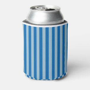 Electric Blue Lemonade and Aquamarine Vertical Str Can Cooler