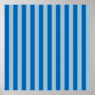 Electric Blue Lemonade and Aquamarine Vertical Str Poster