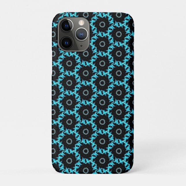 Electric Blue Mandala Case-Mate iPhone Case (Back)