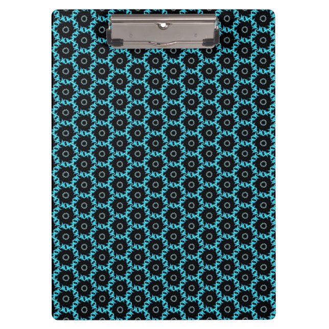 Electric Blue Mandala Clipboard (Front)