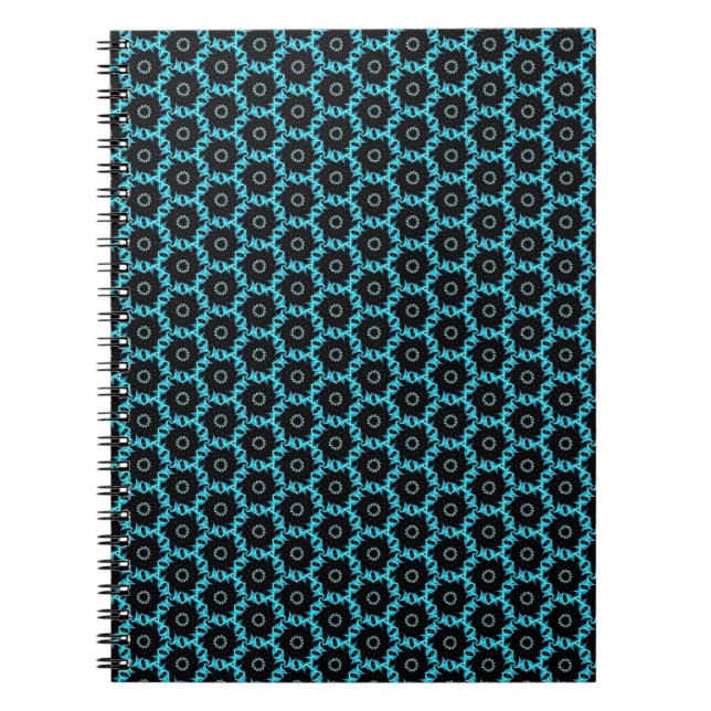 Electric Blue Mandala Notebook (Front)