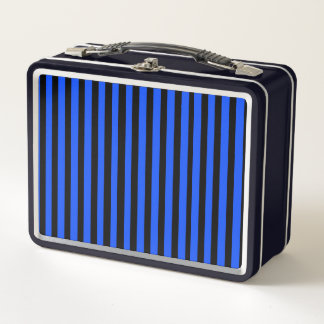 Electric Blue Metal Lunch Box