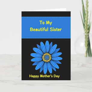 Electric Blue Mothers Day Card