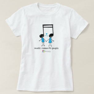 Electric Blue Music Connects People T-Shirt