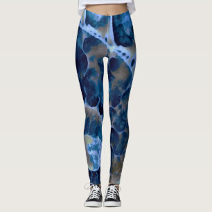 electric blue nautilus leggings