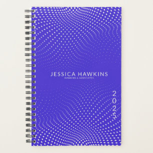 Electric Blue Pop Dots Year Weekly Planner