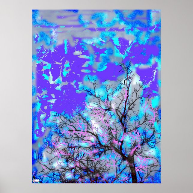 Electric Blue Poster (Front)