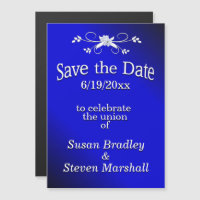 Electric Blue Save the Date