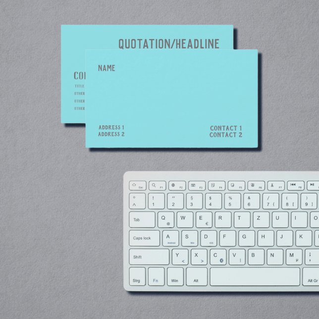 electric  blue  solid colour  business card (Creator Uploaded)