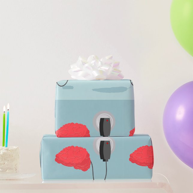 Electric Brain Wrapping Paper (Creator Uploaded)