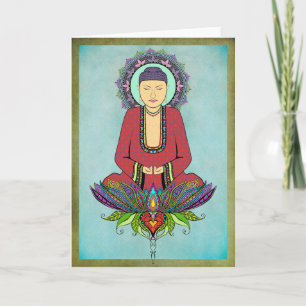 Electric Buddha Greeting Card