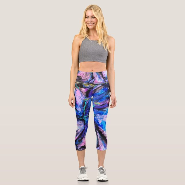 Electric Capri Leggings (Front)