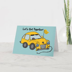 Electric Car Birthday Card