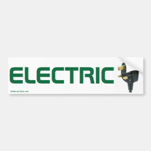 Electric Car Bumper Sticker